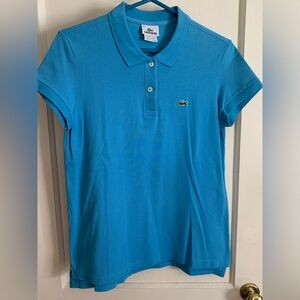 Lacoste turquoise polo shirt